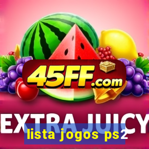 lista jogos ps2